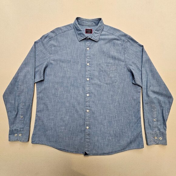 UNTUCKit Chambray Regular Fit Button Down XL - Picture 2 of 7